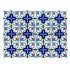 Shiv Kripa Blue Pottery Home Decor Ceramic Tile 2 x 2 Inch Set of 12 Tiles (White & Multi)