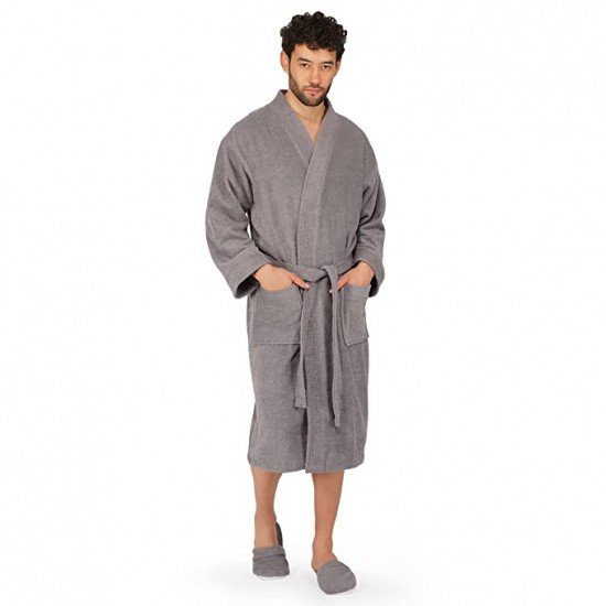 Rangoli 100% Cotton Noble Bathrobe For Men